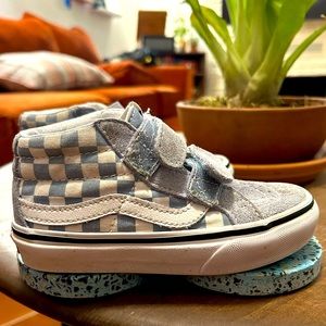 USED KIDS SK8-MID REISSUE V CHECKERBOARD SHOE